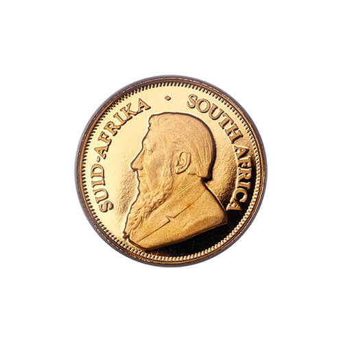 A popular Krugerrand coin