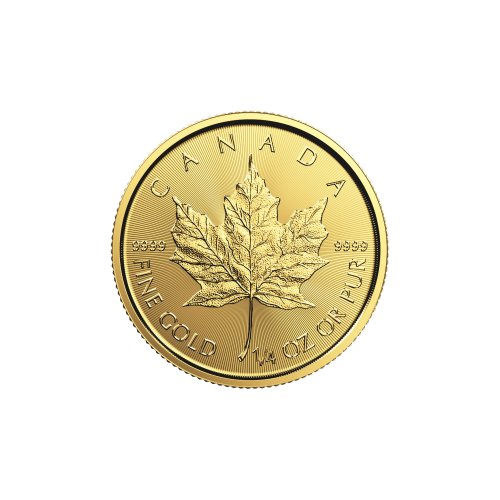 The maple leaf gold coin price is stable