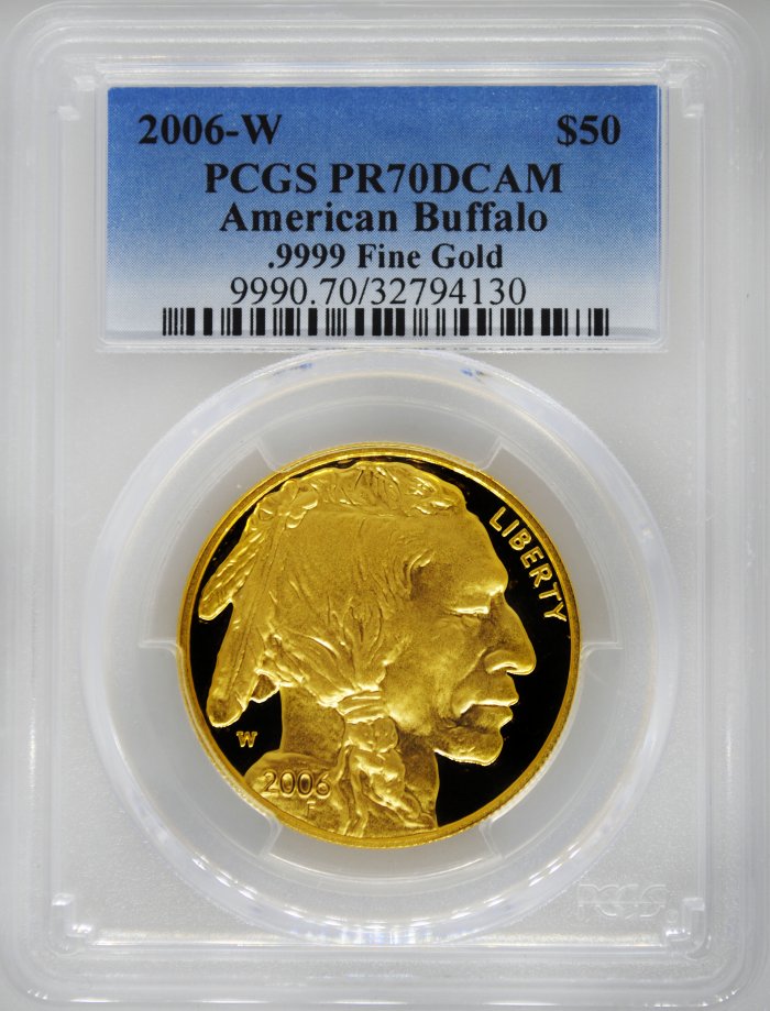 2006-W PCGS PR70 Proof Gold Buffalo $50