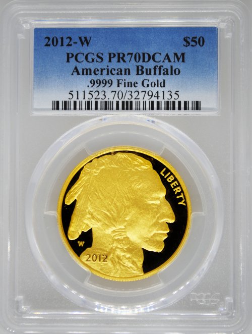 2012-W PCGS PR70 Proof Gold Buffalo $50