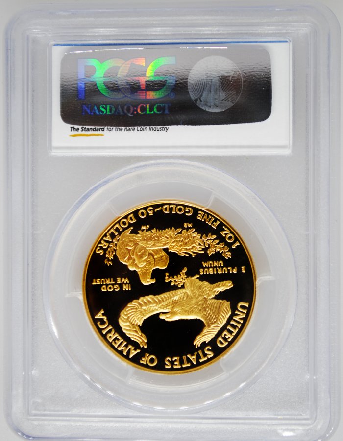 1991-W PCGS PR70 Proof Gold Eagle $50