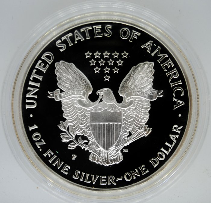 2000-P Proof Silver Eagle with Box & COA