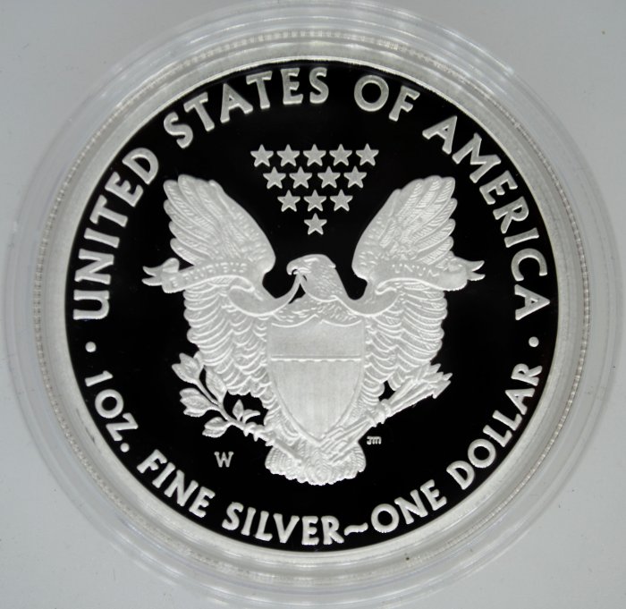 2008-W Proof Silver Eagle with Box & COA