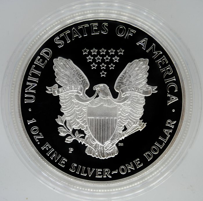 1999-P Proof Silver Eagle with Box & COA