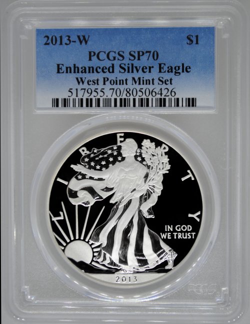 2013-W PCGS MS70 Enhanced Uncirculated Silver Eagle