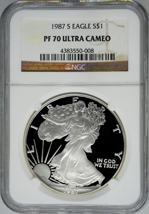 1987-S NGC PF70 Ultra Cameo Proof Silver Eagle