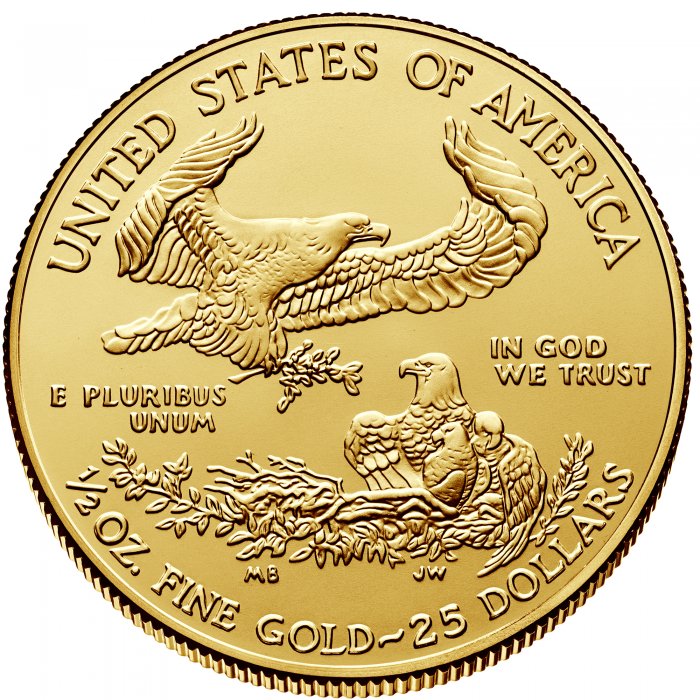 Uncirculated 1/2 oz Gold Eagle Various Dates